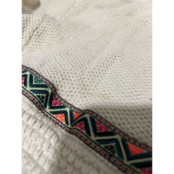 Coachella Official H&M Collab Festival Open Knit Western Fringe Hippie Open Fron - Picture 14 of 15